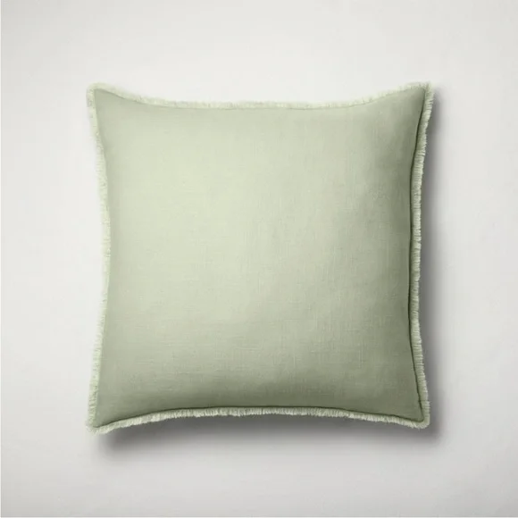Casaluna Sage Heavyweight Linen Blend Euro Pillow - Picture 2 of 10